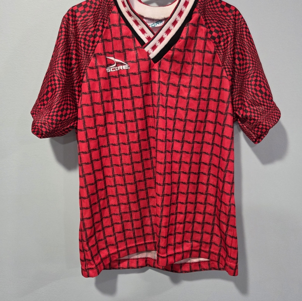 Vintage 90s Youth XS Score Soccer Jersey Shirt